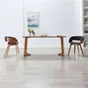 Image de Lot de 2 chaise vidaxl interieur empilable non pliable H. 70 cm en bois gris
