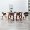 Image de Lot de 6 chaise vidaxl interieur non pliable en bois H. 70 cm gris