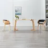 Image de Lot de 2 chaise vidaxl H. 70 cm non pliable interieur en bois noir