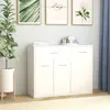 Image de Buffet Blanc 88x30x70 cm Bois d ingénierie