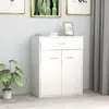 Image de Buffet blanc 60x30x75 cm bois d ingénierie