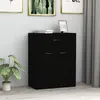 Image de Buffet noir 60x30x75 cm bois d ingénierie