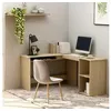 Image de Bureau d'angle forme de l chêne sonoma 120x140x75 cm aggloméré