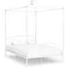 Image de vidaXL Hemelbedframe metaal wit 120x200 cm284470
