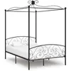 Image de vidaXL Hemelbedframe metaal zwart 140x200 cm284477