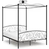 Image de vidaXL Hemelbedframe metaal zwart 160x200 cm284478