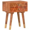 Image de vidaXL Table de chevet 43 x 30 x 58 cm Bois de manguier massif285853