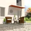 Image de vidaXL Luifel uittrekbaar 300x150 cm oranje en bruin145897