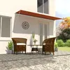 Image de vidaXL Luifel uittrekbaar 400x150 cm oranje en bruin145899