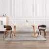 Image de Chaises à manger lot de 2 bois courbé et tissu gris