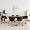 Image de Chaise de bureau vidaxl interieur non pliable en bois H. 66 cm noir