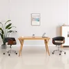 Image de Chaise de bureau vidaxl interieur non pliable H. 74 cm en bois gris