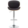 Image de Chaise de bar vidaxl interieur non pliable en bois H. 116 cm noir