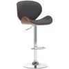 Image de Chaise de bar vidaxl interieur non pliable H. 116 cm en bois gris