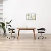 Image de Chaise pivotante à manger Noir Bois courbé et similicuir