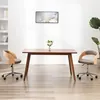 Image de Chaise vidaxl H. 66.5 cm non pliable interieur en bois marron