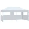 Image de vidaXL Partytent pop-up met zijwanden 3x6 m staal wit48863