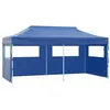 Image de vidaXL Tente de Réception Pliable avec 4 Parois Tonnelle de Jardin Tonnelle de Patio Pavillon de Terrasse Auvent d'Extérieur 48865