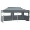 Image de vidaXL Tente de Réception Pliable avec 4 Parois Tonnelle de Jardin Tonnelle de Patio Pavillon de Terrasse Auvent d'Extérieur 48867