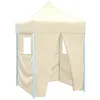 Image de vidaXL Partytent met 4 zijwanden inklapbaar 2x2 m staal cràme48882