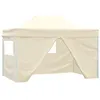 Image de vidaXL Tente de Réception Pliable avec 4 Parois Tonnelle d'Extérieur Chapiteau de Jardin Belvédère Voyage de Camping 48894