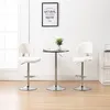 Image de Tabourets de bar lot de 2 blanc similicuir
