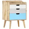 Image de Table de chevet 47x35x63 cm Bois de manguier solide