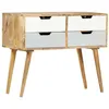 Image de vidaXL Buffet Armoire de Rangement avec 4 Tiroirs Commode Meuble de Rangement Armoire Latérale Maison Intérieur 85x40x71 cm Bois de Manguier Massif