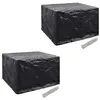 Image de Housses de salon de jardin 2 pcs Rotin 8 oeillets 113x113 cm