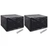 Image de Housses de salon de jardin 2 pcs 8 oeillets 135x135x90 cm