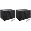 Image de vidaXL Housses de salon de jardin 2 pcs 8 oeillets 140x70x90 cm279128