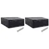 Image de Housses de salon de jardin 2 pcs 10 oeillets 260x260x90 cm
