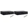 Image de Housses de chaise de jardin 8 oeillets 2 pcs 218 x 77 x 55 cm
