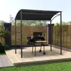 Image de vidaXL Barbecue paviljoen 215x150x220 cm staal antraciet48603