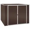 Image de vidaXL Abri de jardin Marrron 195x198x159 cm Acier galvanisé