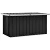 Image de Boîte de rangement de jardin Anthracite 129x67x65 cm