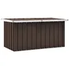 Image de Boîte de rangement de jardin Marron 129x67x65 cm