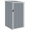Image de vidaXL Abri de jardin Gris 87x98x159 cm Acier galvanisé