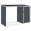 Image de vidaXL Abri à Bois de Jardin Hangar de Stockage d'Outils Abri de Rangement Remise en Rondins Cabane Extérieur Anthracite 46295