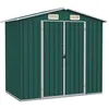 Image de vidaXL Abri de jardin Vert 205x129x183 cm Acier galvanisé