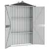 Image de vidaXL Abri de jardin Anthracite 107,5x46x183 cm Acier galvanisé
