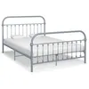 Image de vidaXL Bedframe metaal grijs 120x200 cm284506