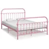Image de vidaXL Bedframe metaal roze 120x200 cm284512
