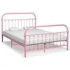 Image de vidaXL Bedframe metaal roze 140x200 cm284513