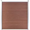 Image de vidaXL Schutting 180x186 cm HKC bruin49066