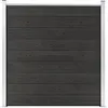 Image de Clôture de jardin WPC 180x186 cm Gris