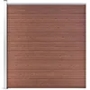 Image de vidaXL Schutting 175x186 cm HKC bruin49068