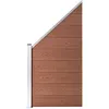 Image de vidaXL Schuttingpaneel 95x(105-180) cm HKC bruin49070