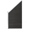 Image de vidaXL Schuttingpaneel 95x(105-180) cm HKC grijs49071