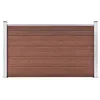 Image de vidaXL Schutting 180x105 cm HKC bruin49072